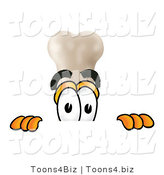 Illustration of a Bone Mascot Peeking over a Surface by Mascot Junction