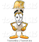 Illustration of a Bone Mascot Wearing a Helmet by Mascot Junction