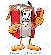 Illustration of a Book Mascot Holding a Telephone by Mascot Junction