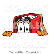 Illustration of a Book Mascot Peeking over a Surface by Mascot Junction