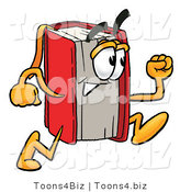 Illustration of a Book Mascot Running by Mascot Junction