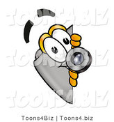 Illustration of a Cartoon Camera Mascot Peeking Around a Corner by Mascot Junction