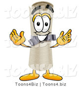 Illustration of a Cartoon Diploma Mascot with Welcoming Open Arms by Mascot Junction