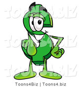 Illustration of a Cartoon Dollar Sign Mascot Pointing at the Viewer by Mascot Junction