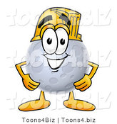 Illustration of a Cartoon Moon Mascot Wearing a Helmet by Mascot Junction