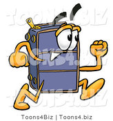 Illustration of a Cartoon Suitcase Mascot Running by Mascot Junction