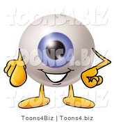 Illustration of a Eyeball Mascot Pointing at the Viewer by Mascot Junction