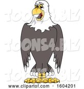 Vector Illustration of a Cartoon Bald Eagle Mascot by Mascot Junction