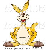 Vector Illustration of a Cartoon Kangaroo Mascot by Mascot Junction