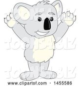 Vector Illustration of a Cartoon Koala Bear Mascot Cheering by Mascot Junction