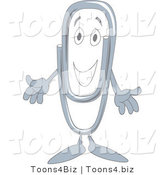 Vector Illustration of a Cartoon Paperclip Mascot by Mascot Junction