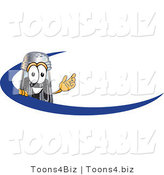 Vector Illustration of a Cartoon Pepper Shaker Mascot with a Blue Dash by Mascot Junction