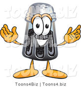 Vector Illustration of a Cartoon Pepper Shaker Mascot with Welcoming Open Arms by Mascot Junction