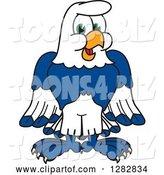 Vector Illustration of a Cartoon Seahawk Mascot by Mascot Junction