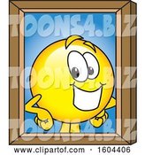 Vector Illustration of a Cartoon Smiley Mascot Portrait by Mascot Junction