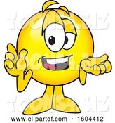 Vector Illustration of a Cartoon Smiley Mascot Shrugging by Mascot Junction