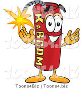 Vector Illustration of a Dynamite Stick Mascot by Mascot Junction