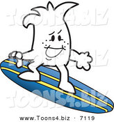 Vector Illustration of a Guy SurfingGuy Surfing by Mascot Junction