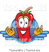 Vector Illustration of a Red Hot Chili Pepper Mascot Logo by Mascot Junction