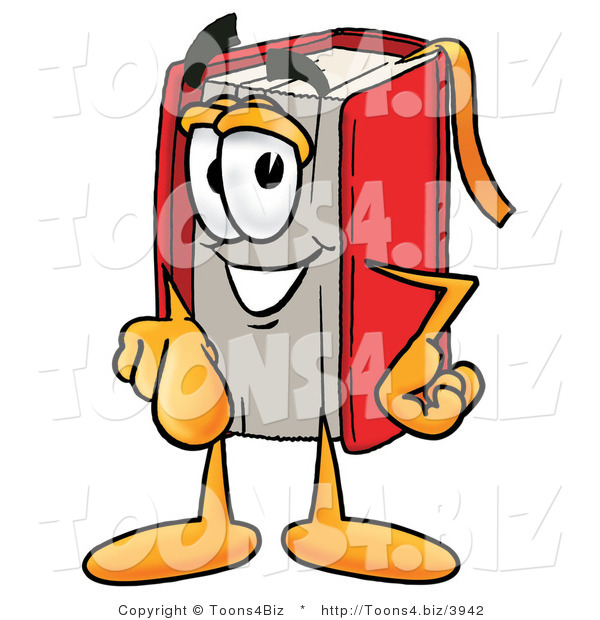 Illustration of a Book Mascot Pointing at the Viewer