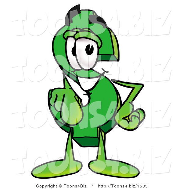 Illustration of a Cartoon Dollar Sign Mascot Pointing at the Viewer