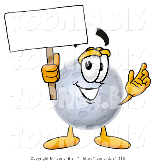 Illustration of a Cartoon Moon Mascot Holding a Blank Sign