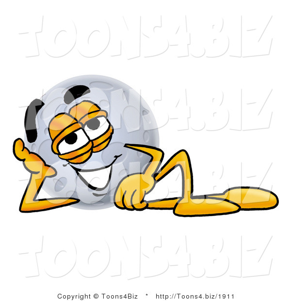 Illustration of a Cartoon Moon Mascot Resting His Head on His Hand