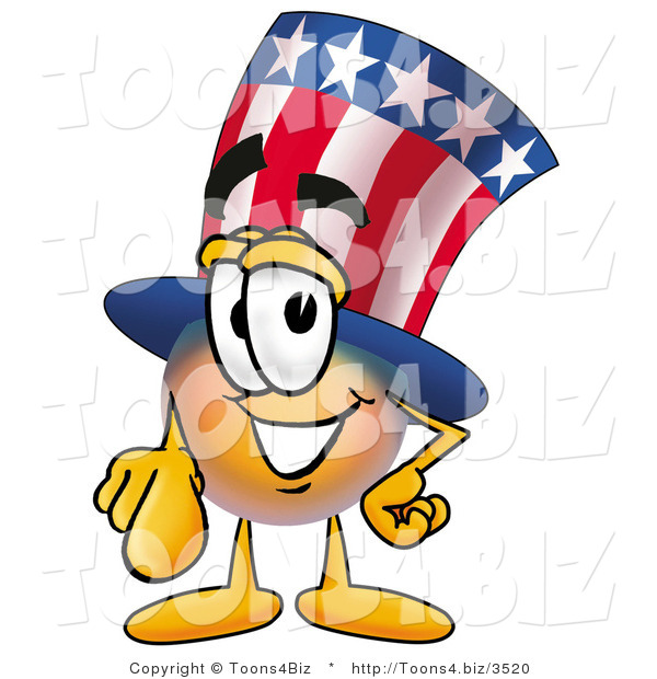 Illustration of a Cartoon Uncle Sam Mascot Pointing at the Viewer