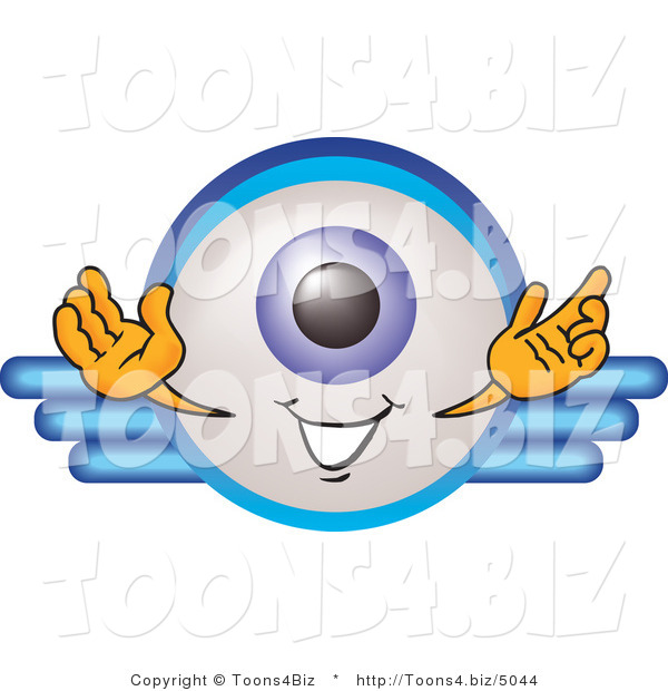 Illustration of a Eyeball Mascot on a Business Logo