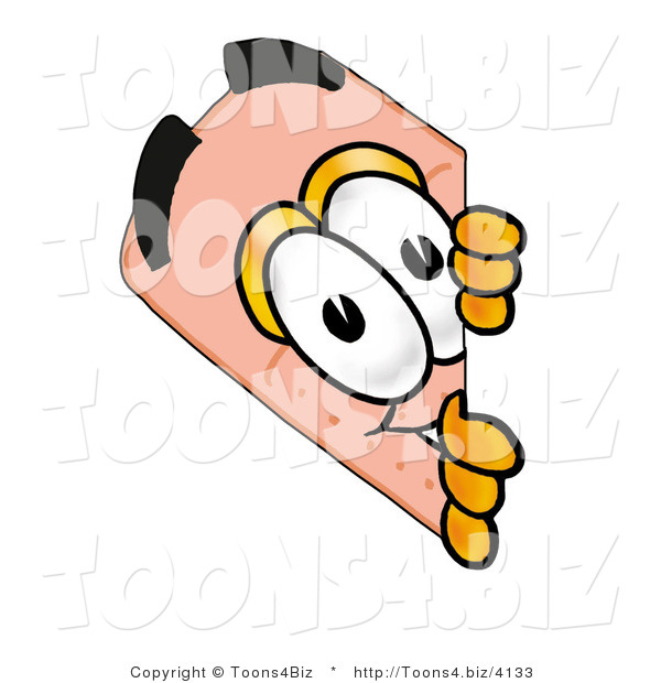 Illustration of an Adhesive Bandage Mascot Peeking Around a Corner
