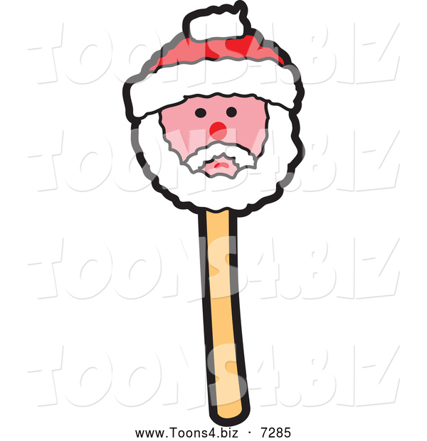 Vector Illustration of a Christmas Santa Cake Pop