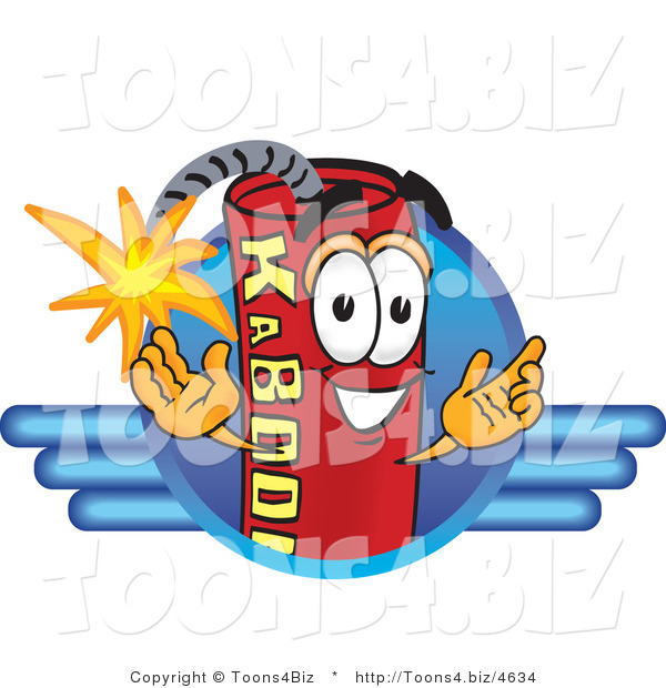 Vector Illustration of a Dynamite Stick Mascot Logo