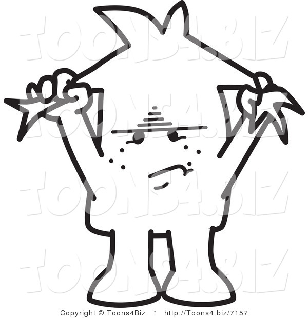 Vector Illustration of a Frustrated Guy Pulling His Hair