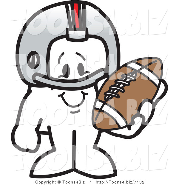 Vector Illustration of a Guy Football Player