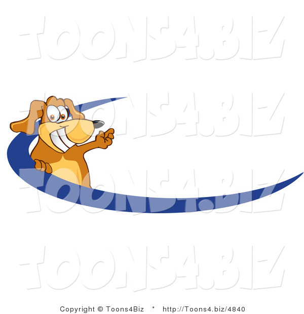 Vector Illustration of a Hound Dog Mascot Logo