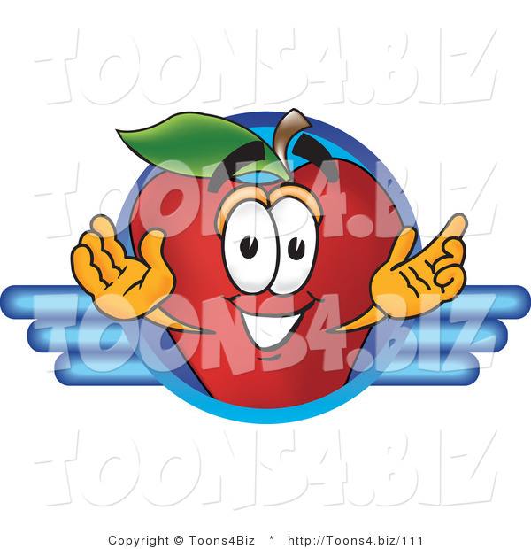 Vector Illustration of a Red Apple Mascot Logo