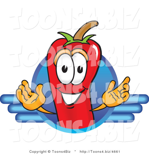 Vector Illustration of a Red Hot Chili Pepper Mascot Logo