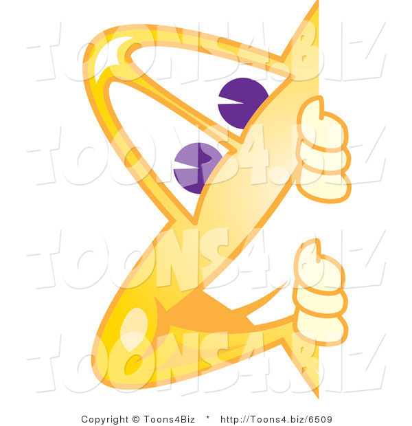 Vector Illustration of a Yellow Cartoon Star Mascot Looking Around a Blank Sign