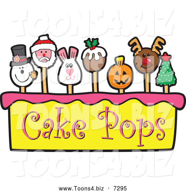Vector Illustration of Cake Pops and Tier
