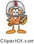 Illustration of a Beer Mug Mascot in a Helmet, Holding a Football by Mascot Junction