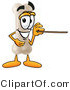 Illustration of a Bone Mascot Holding a Pointer Stick by Mascot Junction