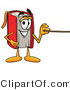 Illustration of a Book Mascot Holding a Pointer Stick by Mascot Junction