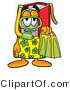 Illustration of a Book Mascot in Green and Yellow Snorkel Gear by Mascot Junction