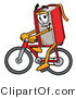 Illustration of a Book Mascot Riding a Bicycle by Mascot Junction