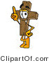 Illustration of a Cartoon Christian Cross Mascot Pointing Upwards by Mascot Junction