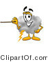 Illustration of a Cartoon Cloud Mascot Holding a Pointer Stick by Mascot Junction