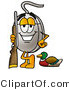 Illustration of a Cartoon Computer Mouse Mascot Duck Hunting, Standing with a Rifle and Duck by Mascot Junction