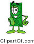 Illustration of a Cartoon Dollar Bill Mascot Pointing at the Viewer by Mascot Junction
