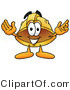 Illustration of a Cartoon Hard Hat Mascot with Welcoming Open Arms by Mascot Junction