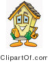 Illustration of a Cartoon House Mascot Pointing at the Viewer by Mascot Junction